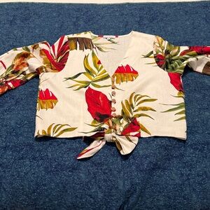Maison d’Amelie Colorful Blouse, Size L